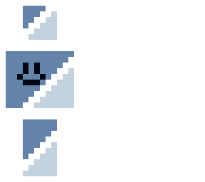 half blue half blue man