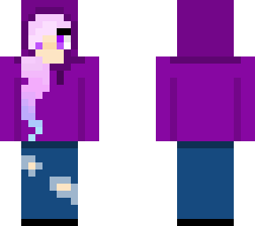 hooded purple girl