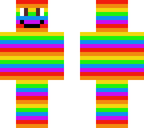 rainbow striped man
