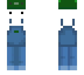 axolotl hat/overalls