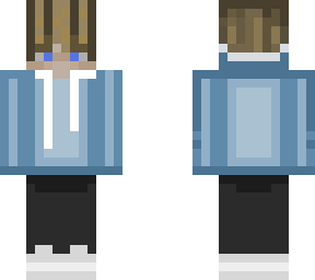 blue hoodie