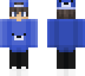 blue hoodie that matches optifine cape!