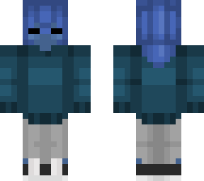 blue skinned girl <3