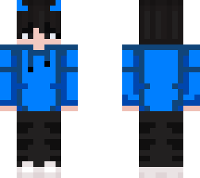 bule and black