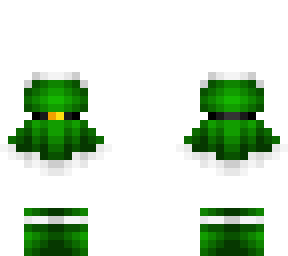 ob - green festive dress w/ boots