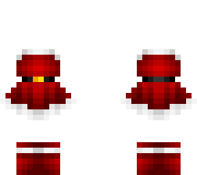 ob - red festive dress w/ boots