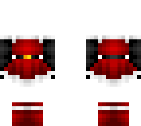 ob - red festive dress w/ gloves