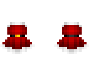 ob - red festive dress w/ white lines v3