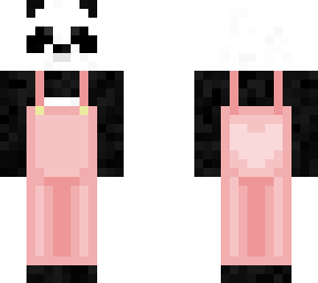 panda w/pink overalls