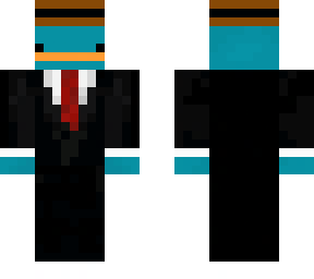 perry in a suit
