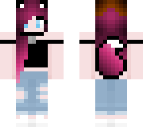 pink hair wolf