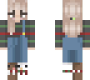 skin chica navidad