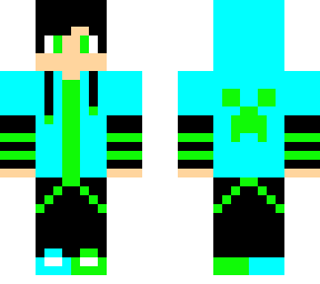 blue and green guy
