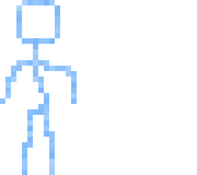 blue stickman