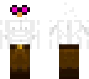 buff goose with glasses