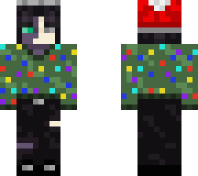 christmas tree half enderman