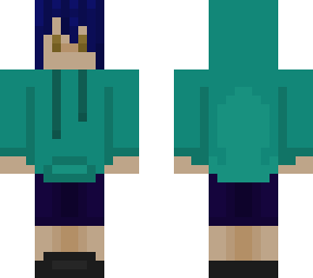 cyan hoodie