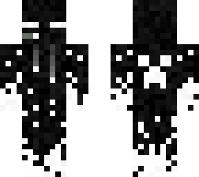 enderman ninjaish boy black and white