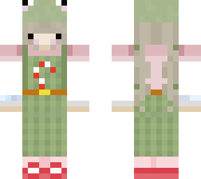 frog girl christmas skin