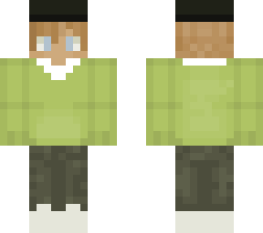 green sweatshirt with polo