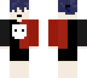 half-colored hoodie emo