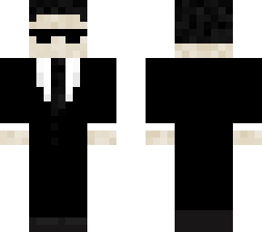 man in a black suit