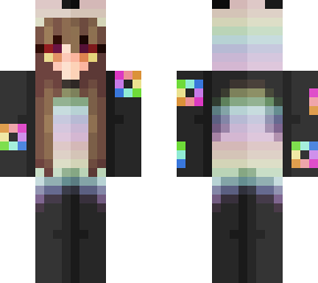 rainbow panda onesie (2/2)