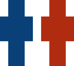 uhhh blue and red