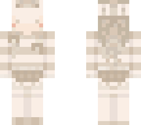 beige aesthetic bunny mask girl
