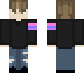 bi***ual pride skin :d