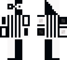 black/white suit