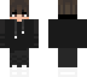 cool black hoodie boy