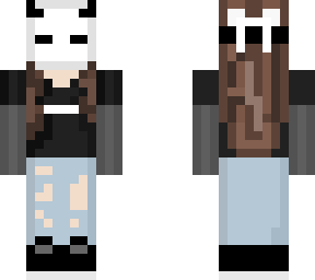 mask girl with bow