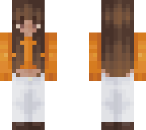 orange sweater