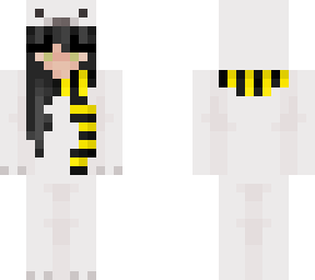 polar bear onesie w/ house scarf