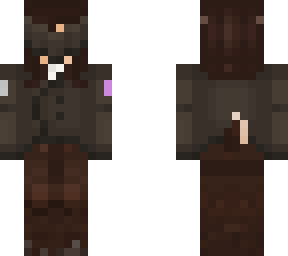 satyr w/ brown coat, horns, horn ring, scars, veil & ribbons