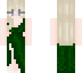 turtle emma's green dress with smaller hip/bust
