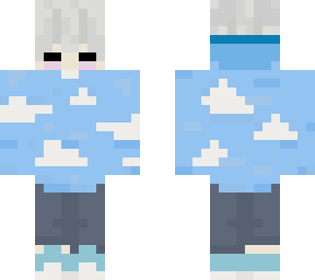 anime aiden, blue out skin pack