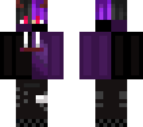 black and purple demon boy