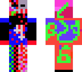glitched half skeleton half killer