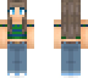 green crop sweater and ripped jeans girl