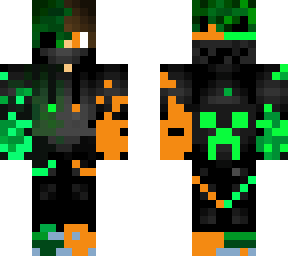 half zombie half gamer orange