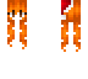 hb - long ginger w/ hat