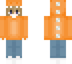 orange dino hoodie