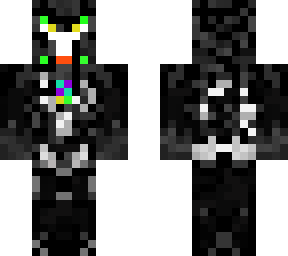 rainbow bot in a suit