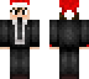 reb suit + christmas hat