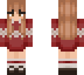 red sweater girl