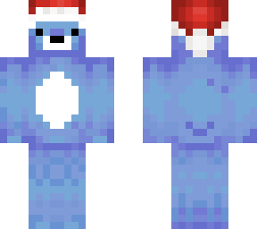 santa blue bear