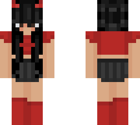 black x red devil girl