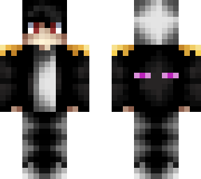 boy with ender man jacket